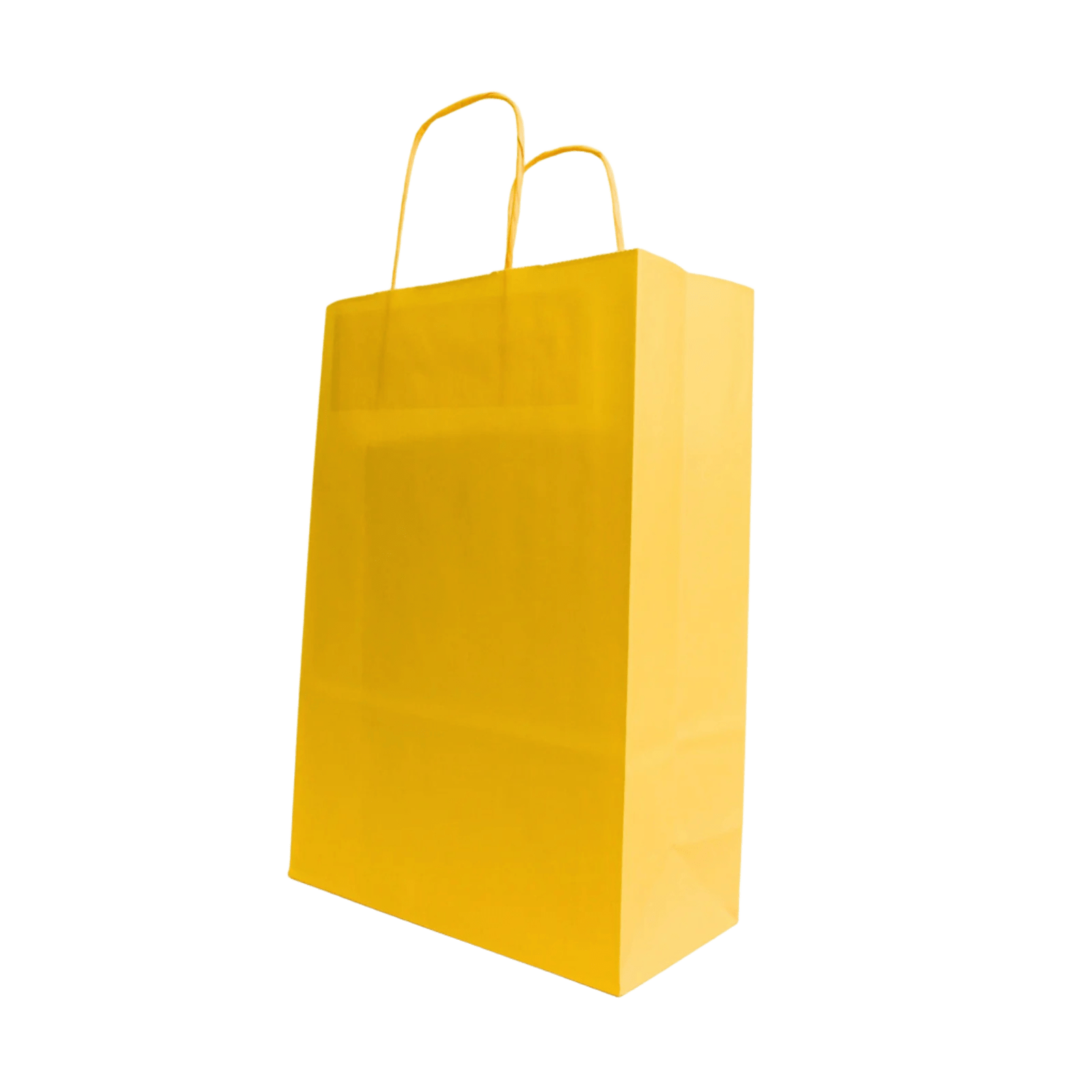 Papirnate vrećice s pletenom ručkom - ŽUTA-220X100x310mm